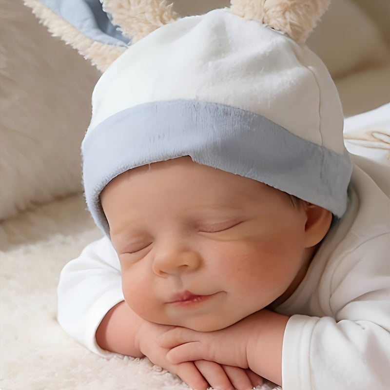 Bambola Reborn Neonata Realistica da 48 cm dipinta a mano con occhi chiusi Pascale