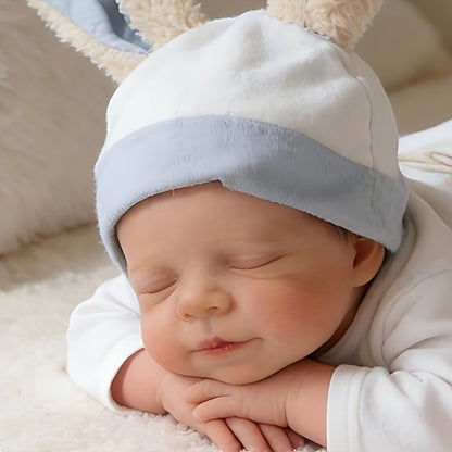 Bambola Reborn Neonata Realistica da 48 cm dipinta a mano con occhi chiusi Pascale