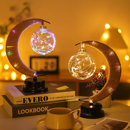 Luce notturna USB colorata 3D lunare