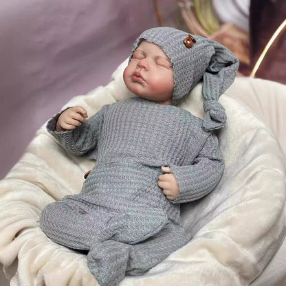 20 pollici realistici occhi chiusi bambola reborn sorelle gemelle-Loulou