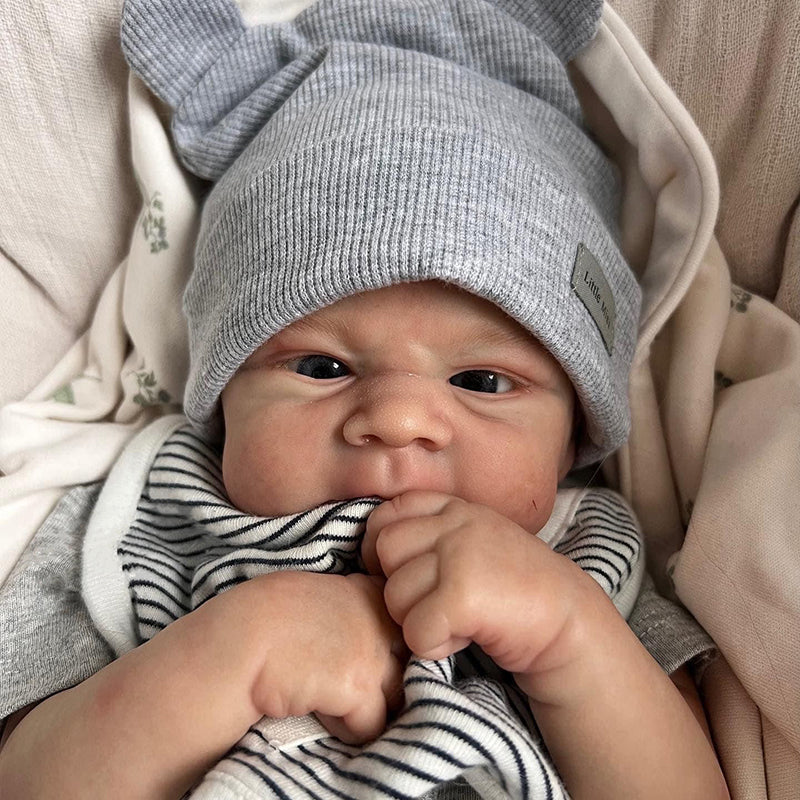 19 Inches Agatha Reborn Dolls Boys with Open Eyes-Elijah