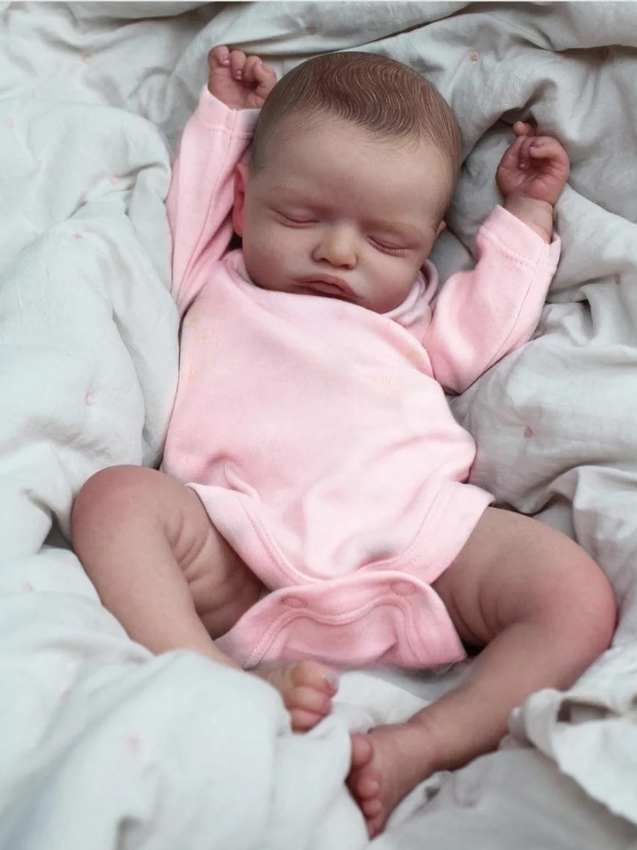 20 pollici dolce Rosalie Reborn Bambole ragazza in abiti rosa