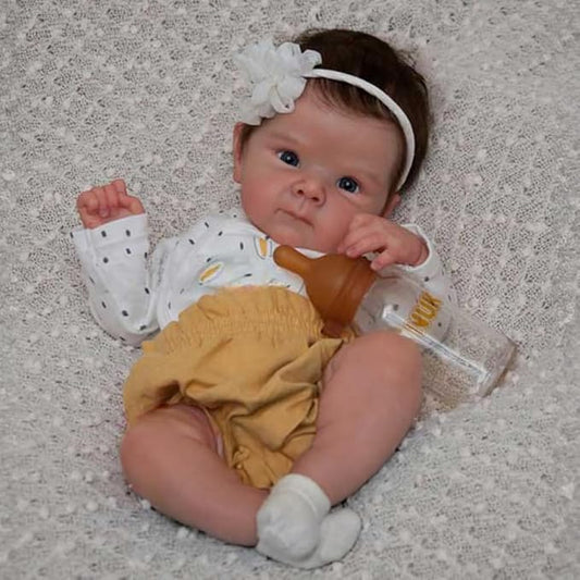 18 Inches Adair Open Eyes Short Hair Reborn Baby Girl-Bettie