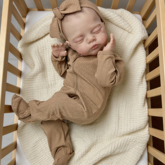 19 inches 3D-Paint Closed Eyes Reborn Doll Irys