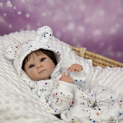 Neonata rinata Bettie con corpo in vinile realistico da 45 cm e capelli corti