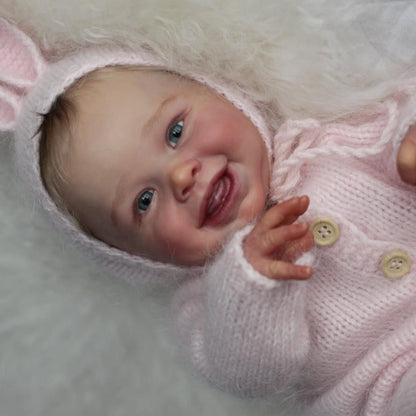 Bambola Reborn Baby 52 cm con Vestito e Occhi Chiusi Berbesa 5302 Bambola Reborn Baby 52 cm con Vestito e Occhi Chiusi Berbesa 5302