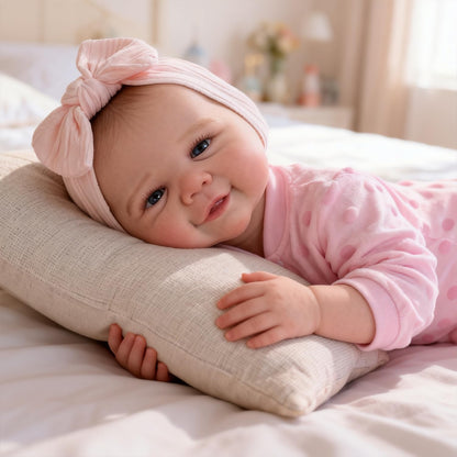 Bambole Reborn da 19 pollici con occhi aperti e corpo morbido-Vivienne