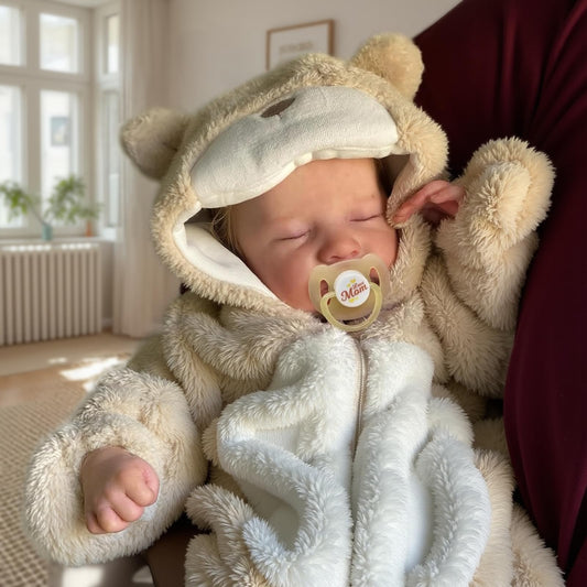 45cm Lifelike Closed Eyes Soft Body Reborn Doll Levi
