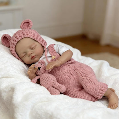 18 Inches Lifelike Soft Body Closed Eyes Irys Reborn Doll