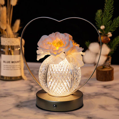Creative Camellia sinensis Luce notturna a LED portatile con regolazione a tre colori