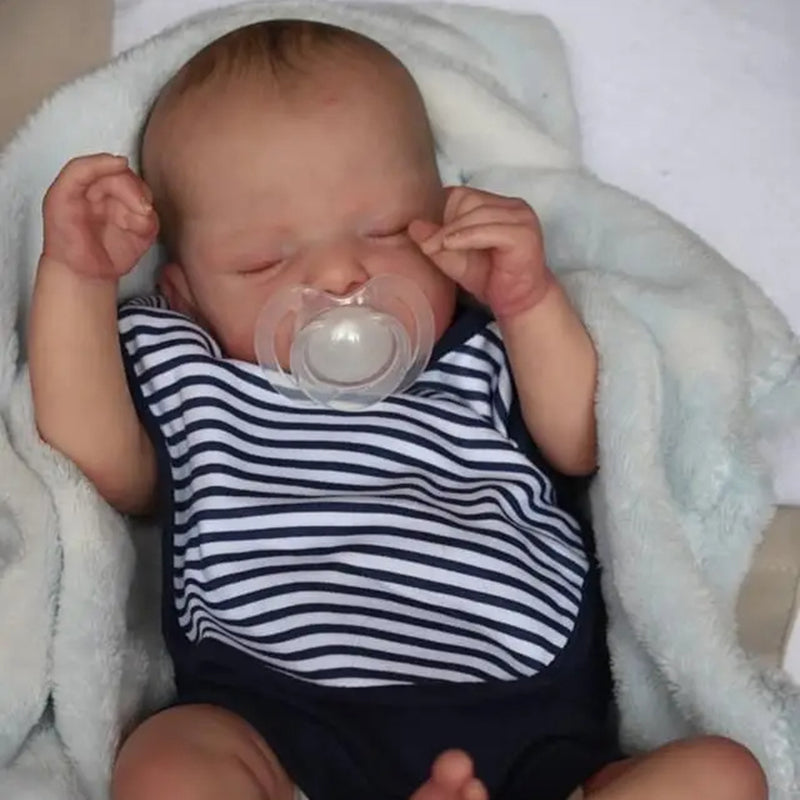 19 pollici occhi chiusi realistici Bambole Reborn Sam Rosydolls