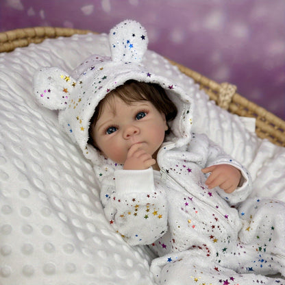 Neonata rinata Bettie con corpo in vinile realistico da 45 cm e capelli corti