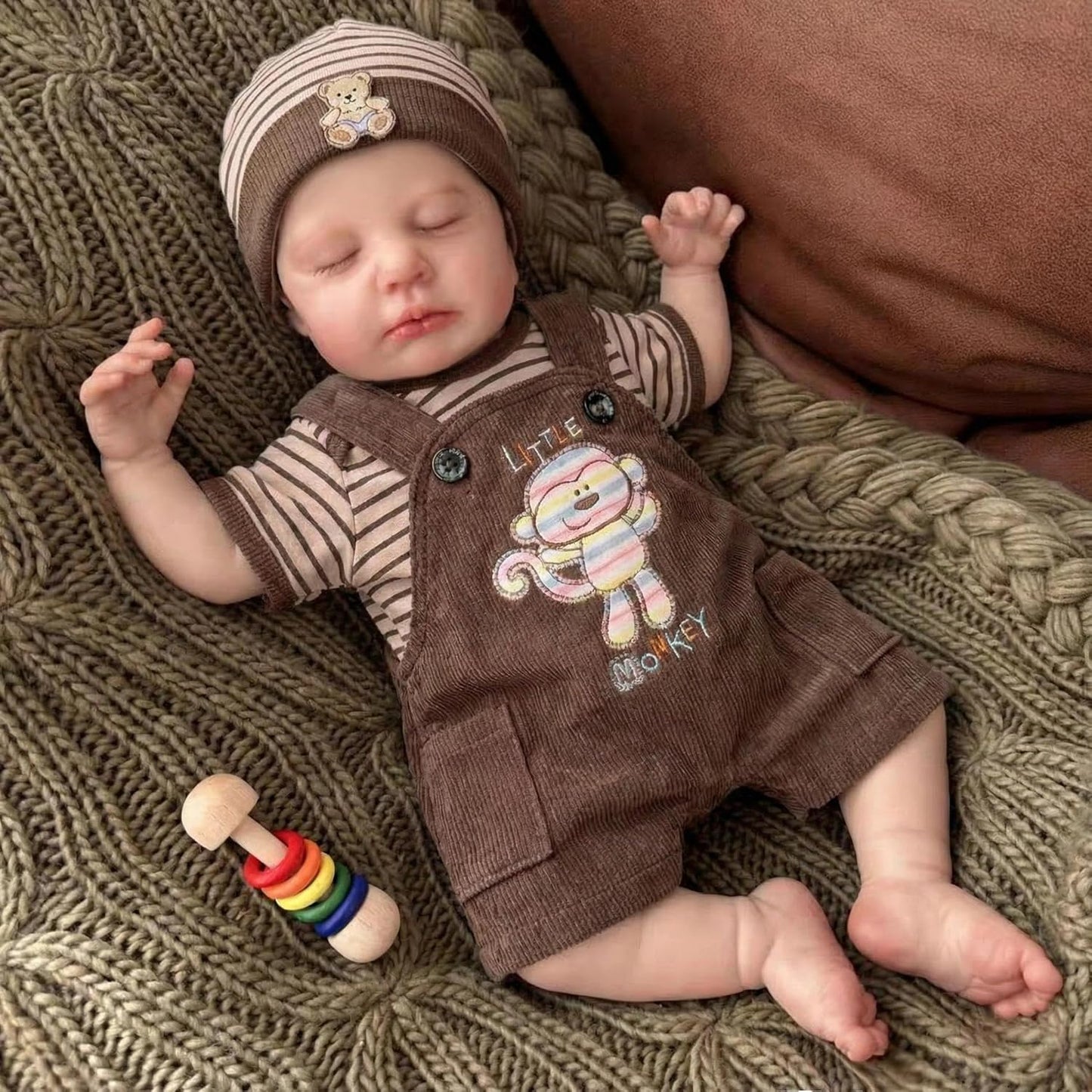 20 Inches Lifelike Closed Eyes Loulou Reborn Baby Boy