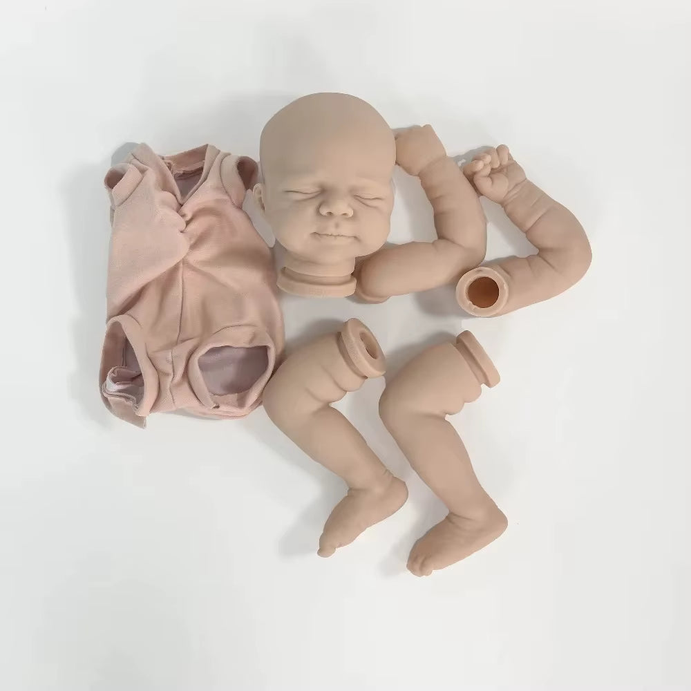 Unfinished 19 Inch Closed Eyes Reborn Pascale Doll Kit