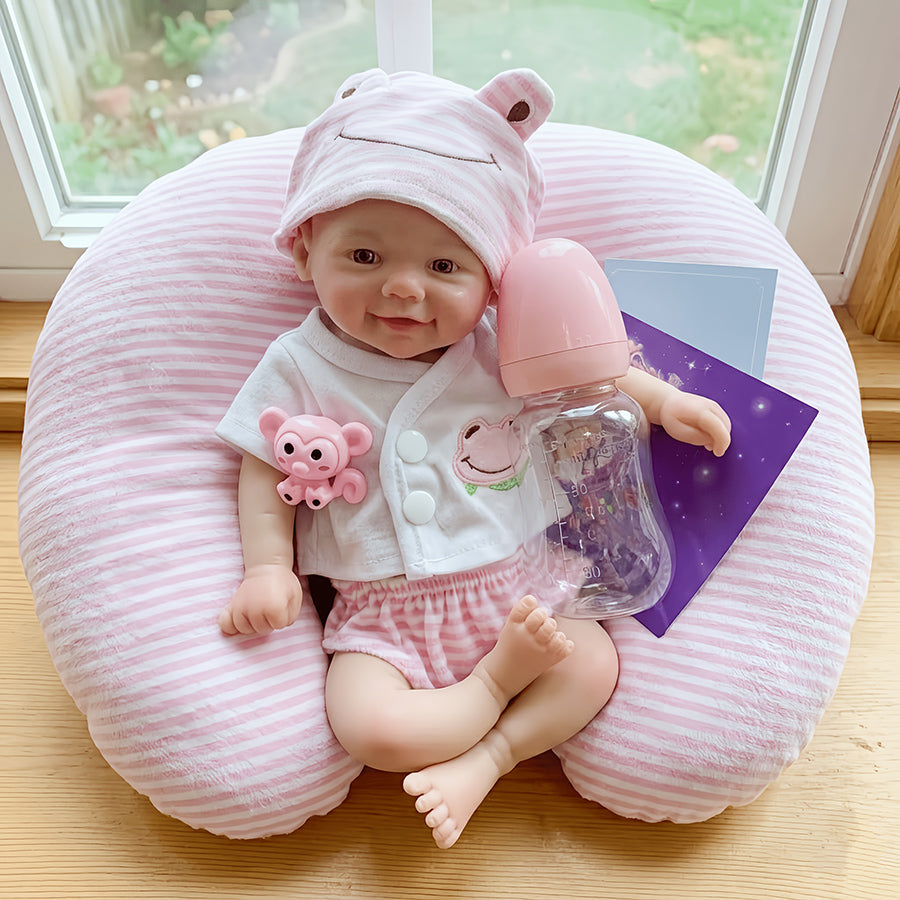 Bambole reborn in silicone integrale da 30 cm sorelle gemelle - Loulou e Vivienne