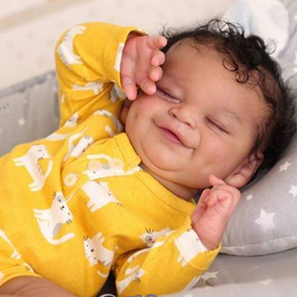 Kit per bambola reborn Cecilia da 19 pollici occhi chiusi non verniciati