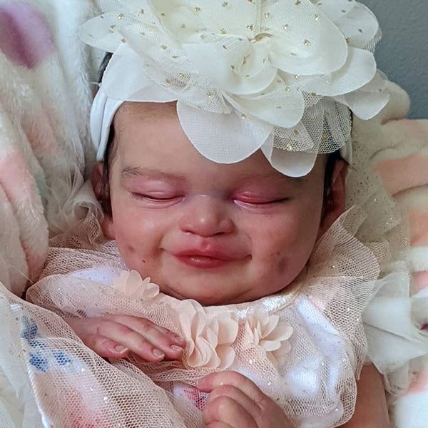 Kit per bambola reborn Cecilia da 19 pollici occhi chiusi non verniciati