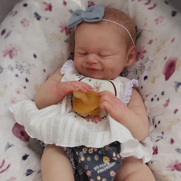 Kit per bambola reborn Cecilia da 19 pollici occhi chiusi non verniciati