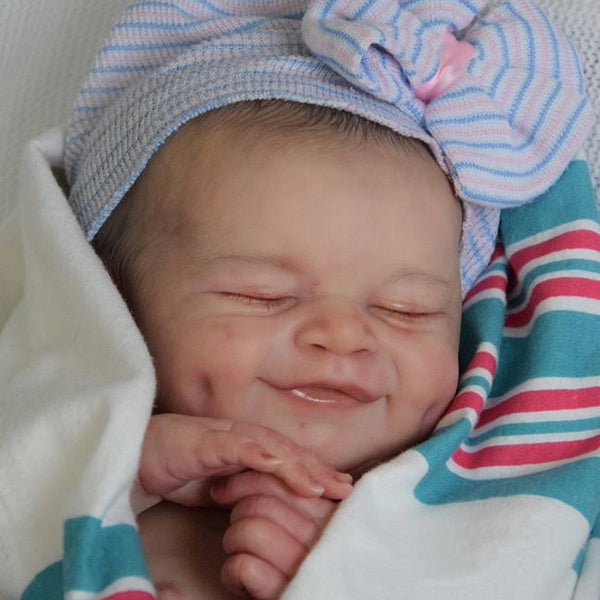 Kit per bambola reborn Cecilia da 19 pollici occhi chiusi non verniciati