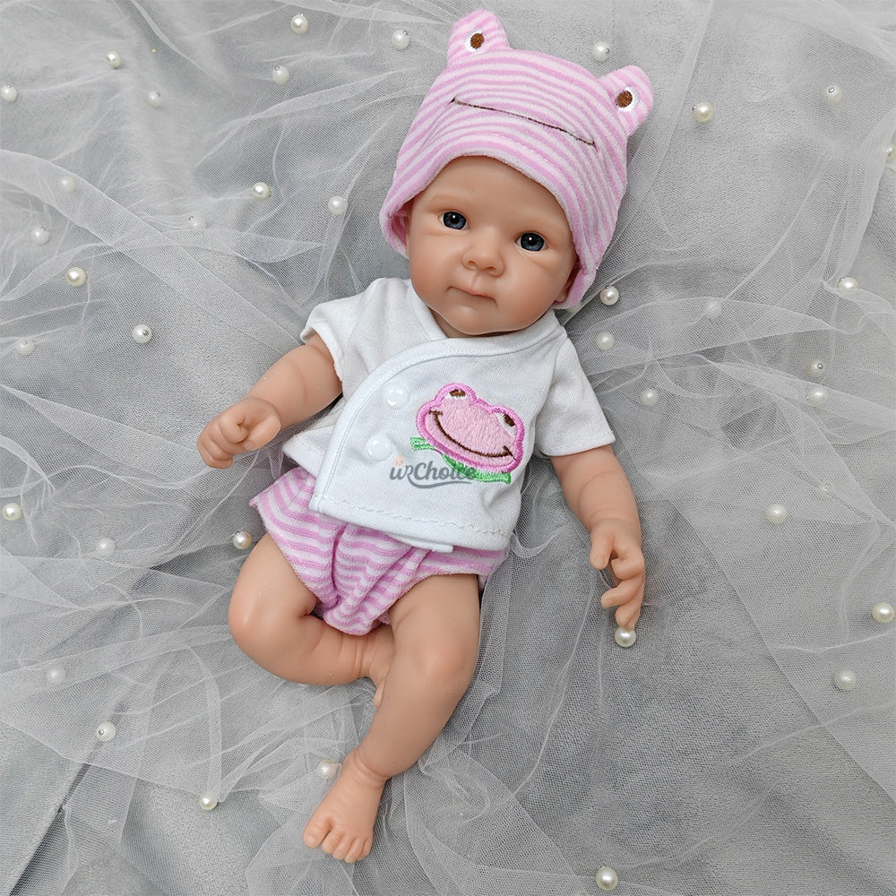 30cm Full Silicone Bettie Reborn Baby Girl in Pink Clothes