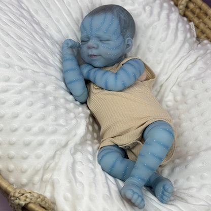 Bambola reborn Avatar Pascale con occhi chiusi 48 cm