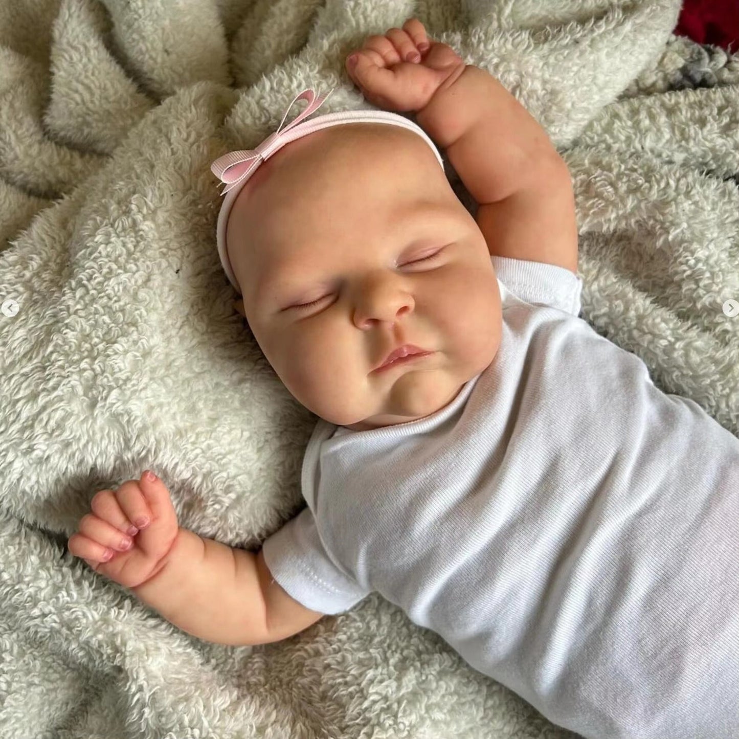 Bambola Reborn Realistica da 20 Pollici Sandra che Dorme - Peaches