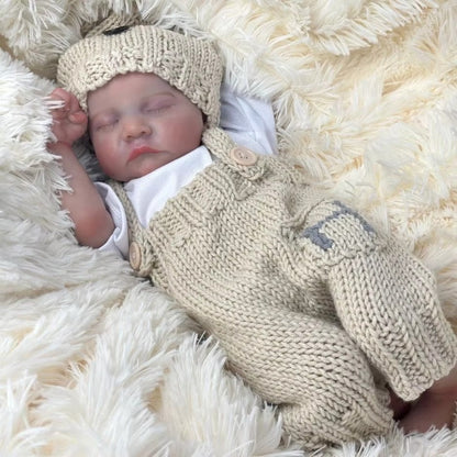 Bambola Reborn realistica da 18'' con occhi chiusi ragazzo-Levi