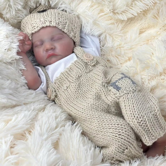 18'' Lifelike Closed Eyes Reborn Doll Boy-Levi
