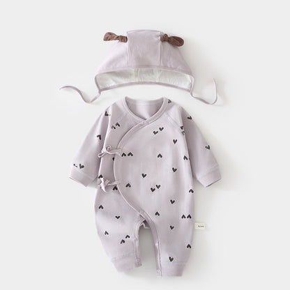Completo composto da body e cappellino stampati in due pezzi per bambole reborn da 45 a 55 cm