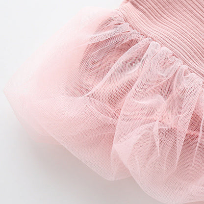 suspender short sleeve Dress and Headband 2 Piece Set for 22 Inches Dolls