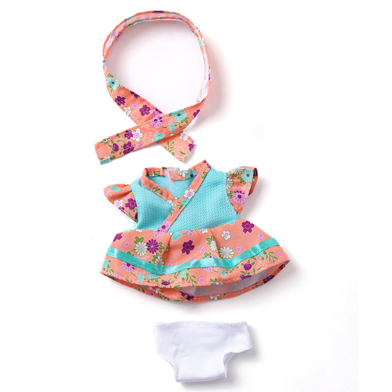 Set di vestiti floreali per mini bambole reborn da 20cm (8 pollici)