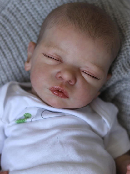 Elvira 19 inch lifelike reborn dolls with closed eyes-Sam