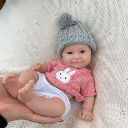 30cm Full Silicone Maddie Reborn Baby Girl in Pink Clothes