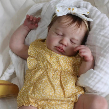 50cm Realistic Closed Eyes Soft Body Reborn Doll-Loulou