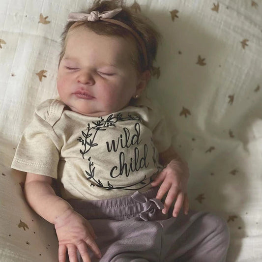 Bambola Reborn Hedy da 20 pollici con occhi chiusi - Laura
