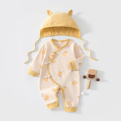 Completo da 2 pezzi con body e cappellino a tema cartoni animati per bambole reborn da 45 a 55 cm