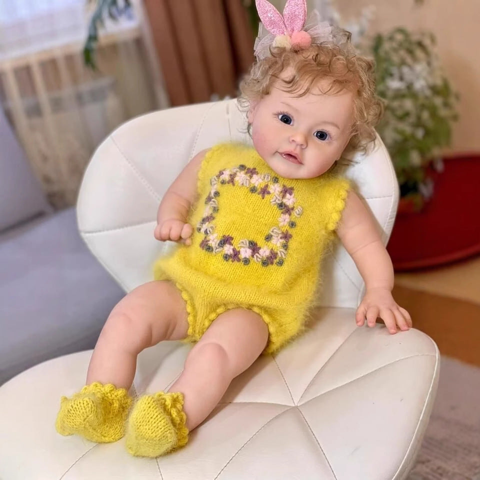 Julia 24 inch Reborn Doll with Open Eyes and Blonde Hair -Suesue