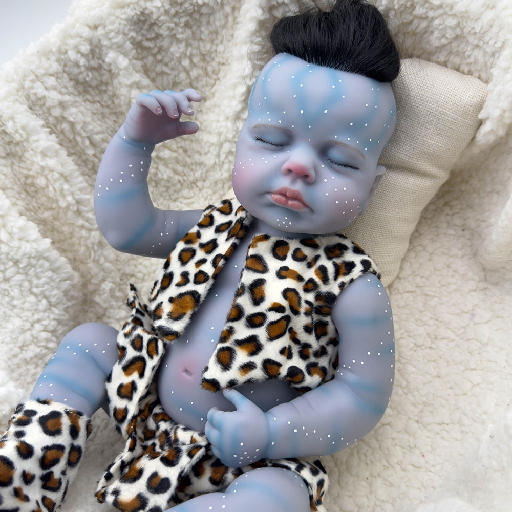 20 Inch Reborn Dolls Avatar Boys/Girls with Closed Eyes-Loulou