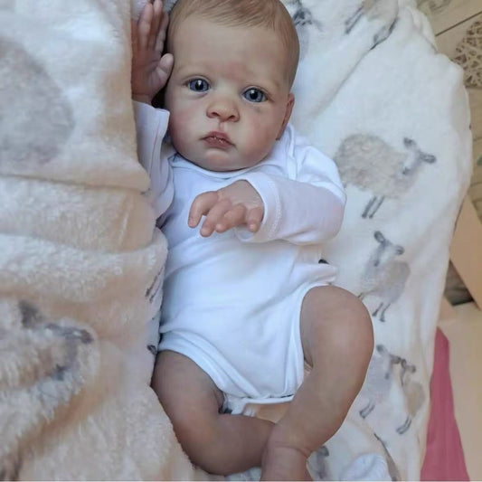 19 inches Lifelike Blue Eyes Reborn Doll-Oskar