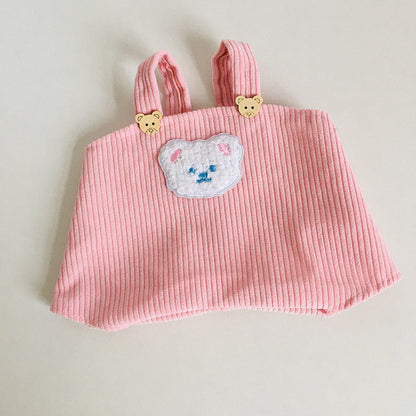 Bear Button Overalls for 30cm Dolls
