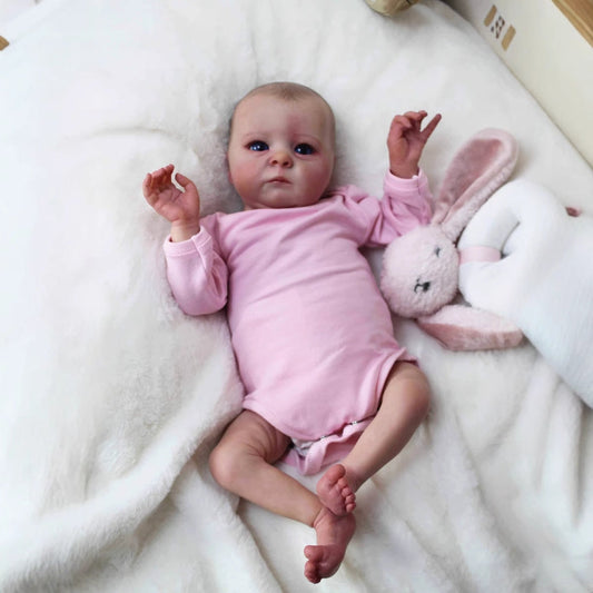 40cm Realistic Open Eyes Reborn Doll Tink In Pink Clothes
