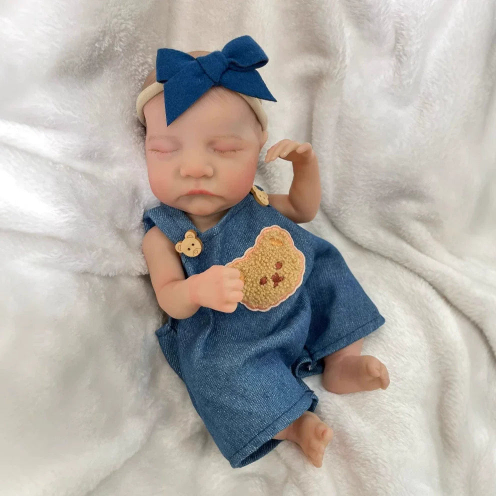 30cm Realistic Sleeping Mini Reborn Dolls Boy-Levi