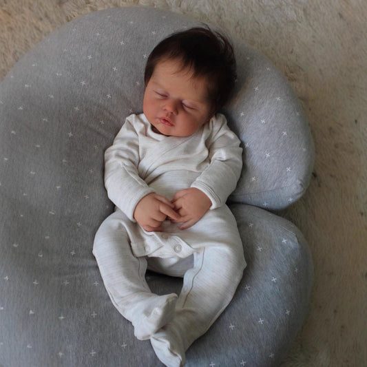 19 Inches Lifelike Closed Eyes Soft Body Reborn Doll-Zain