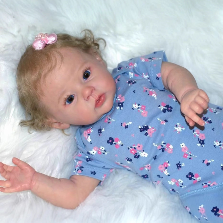 20 Inches Open Eyes Blonde Hair Realistic Reborn Dolls-Raven