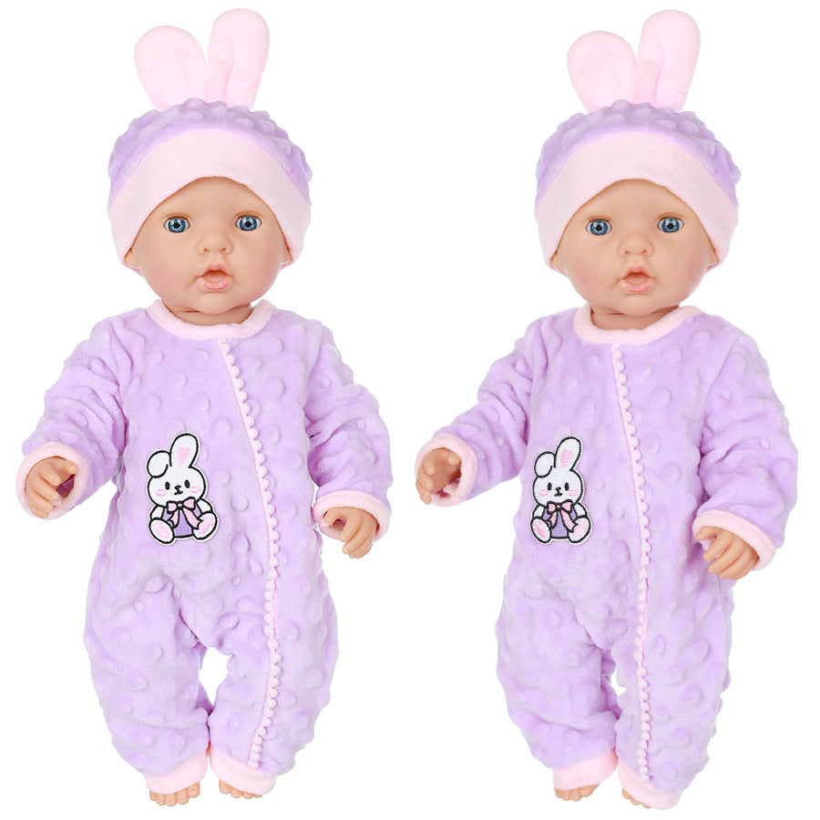 Cute Hat and Romper 2-Piece Set for 17-18 Inches Reborn Dolls