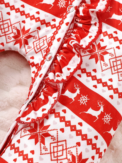 Christmas Jumpsuit Set for 20-24 Inches Reborn Dolls
