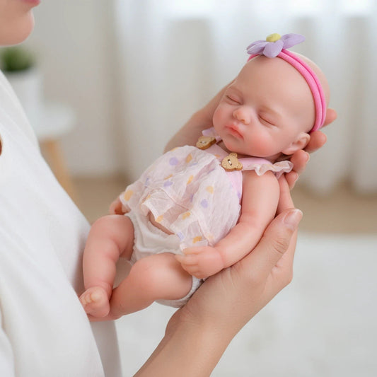 30cm Soft Full Silicone Closed Eyes Reborn Doll Girl Irys