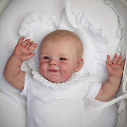 55 cm Occhi Aperti Corpo Morbido Sorriso Bambole Reborn- Shaya