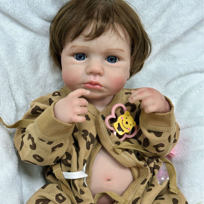 20 Inches Short Hair Open Eyes Reborn Doll Boy/Girl-Loulou