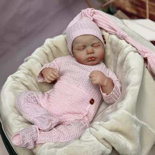 20 pollici Occhi Chiusi Vestiti Rosa Bambole Reborn-Loulou